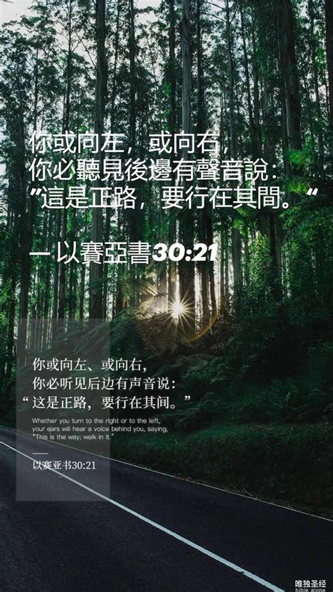 我或向左或右|以賽亞書 30:21 你或向左或向右，你必聽見後邊有聲音說：「這是。